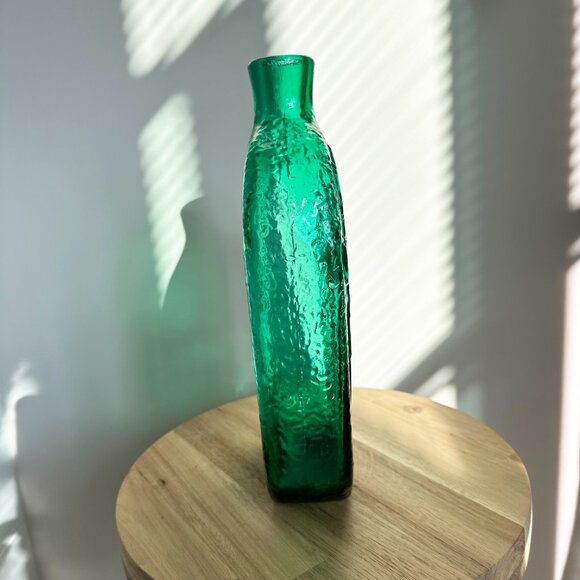 Stelvia Empoli Italy Green Bird of Peace Bottle Decanter Wayne Husted 1960s - Picture 2 of 7